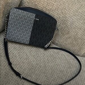 Michael Kors Two-Tone MK Crossbody Bag